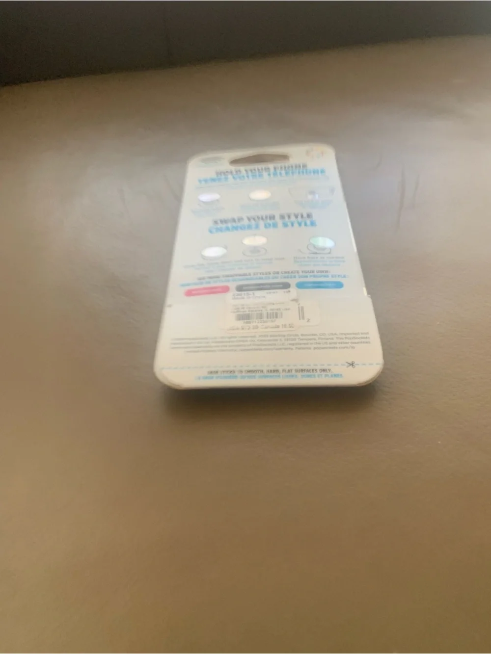PopSocket PopGrip Sequin Phone Grip in Iridescent Pink and Blue